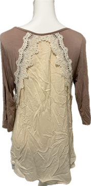 Boho Crochet Trim Blouse