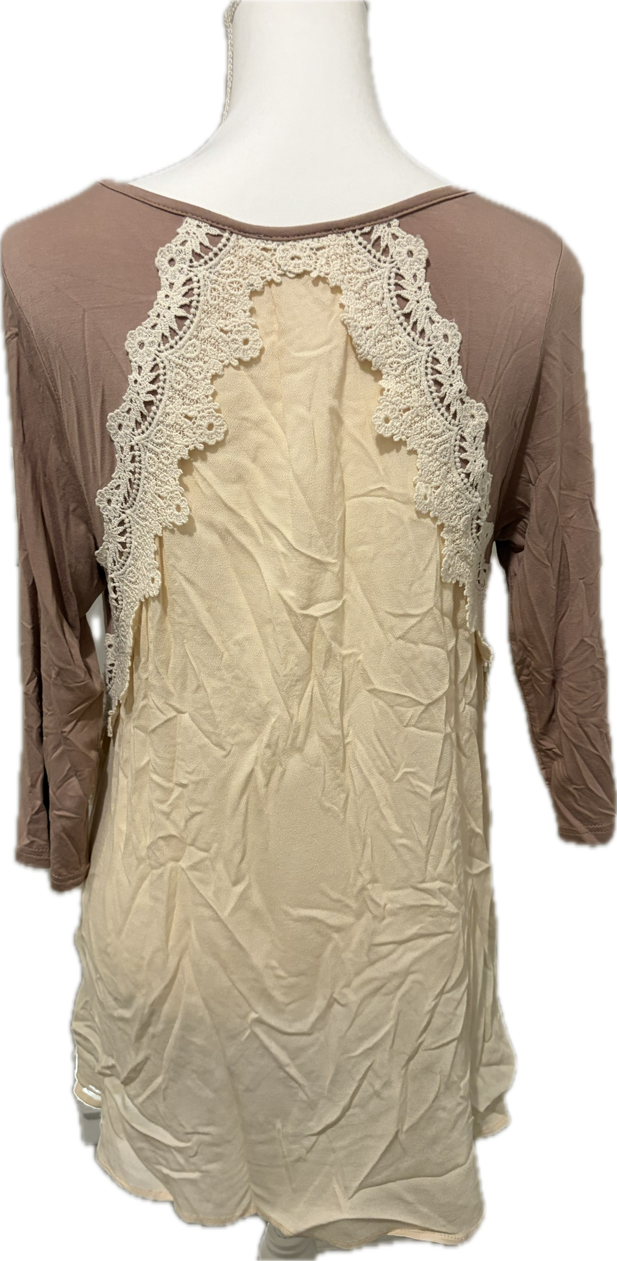Boho Crochet Trim Blouse