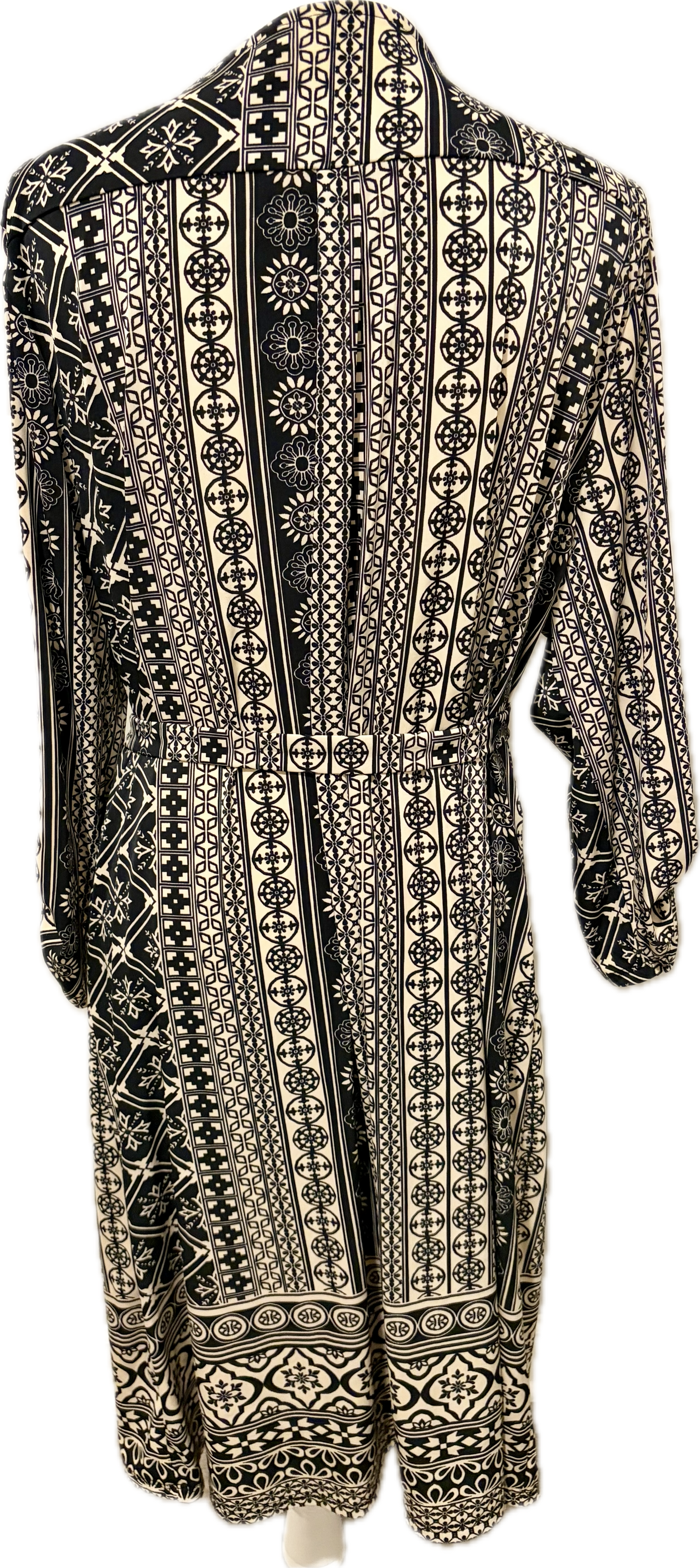 Tacera Print Plus Curve Shirt Dress