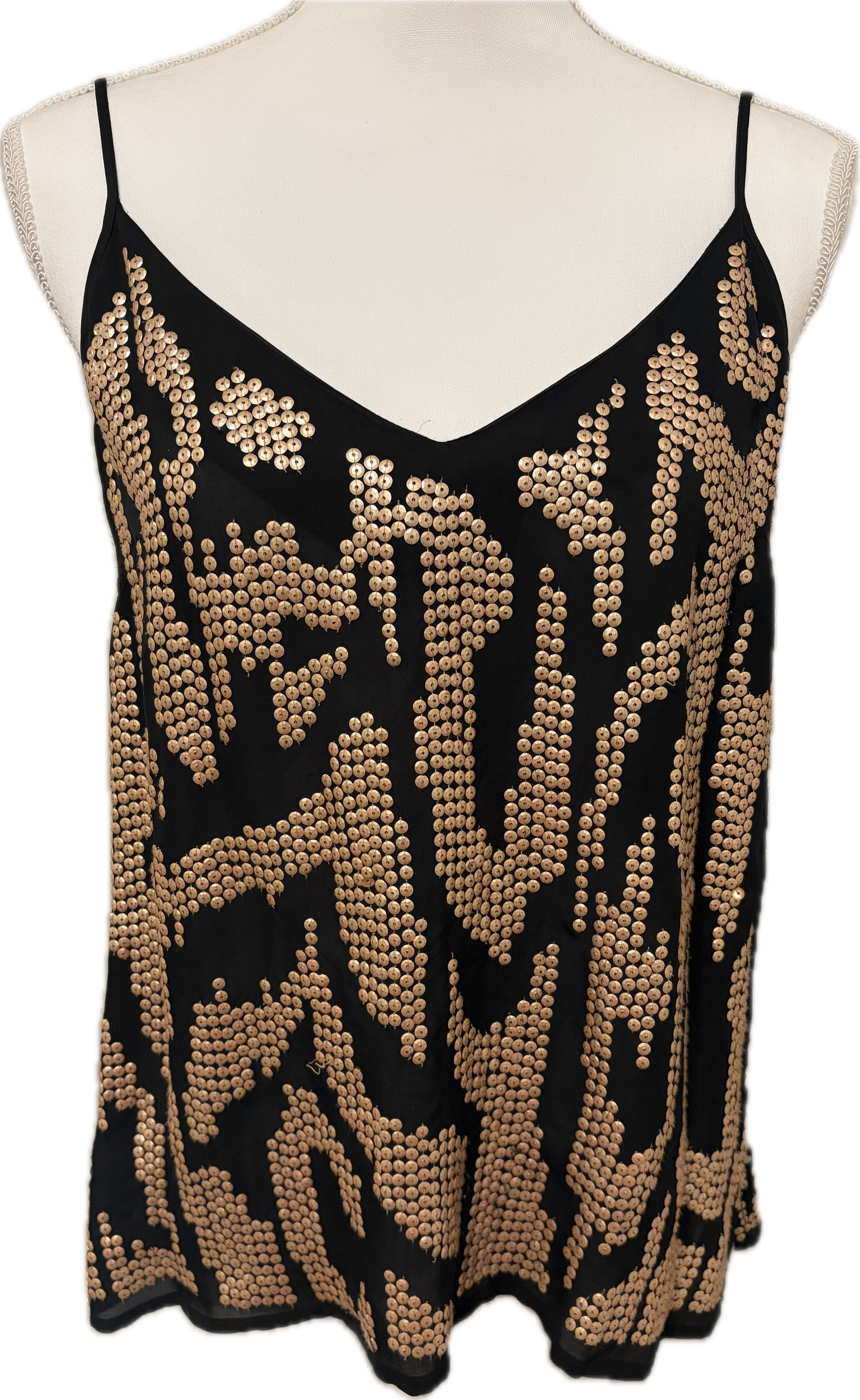 Sequin Gold Shell