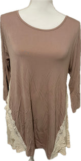 Boho Crochet Trim Blouse