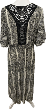 Hi/Low Plus Curve Snakeskin Duster