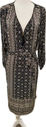 Tacera Print Plus Curve Shirt Dress