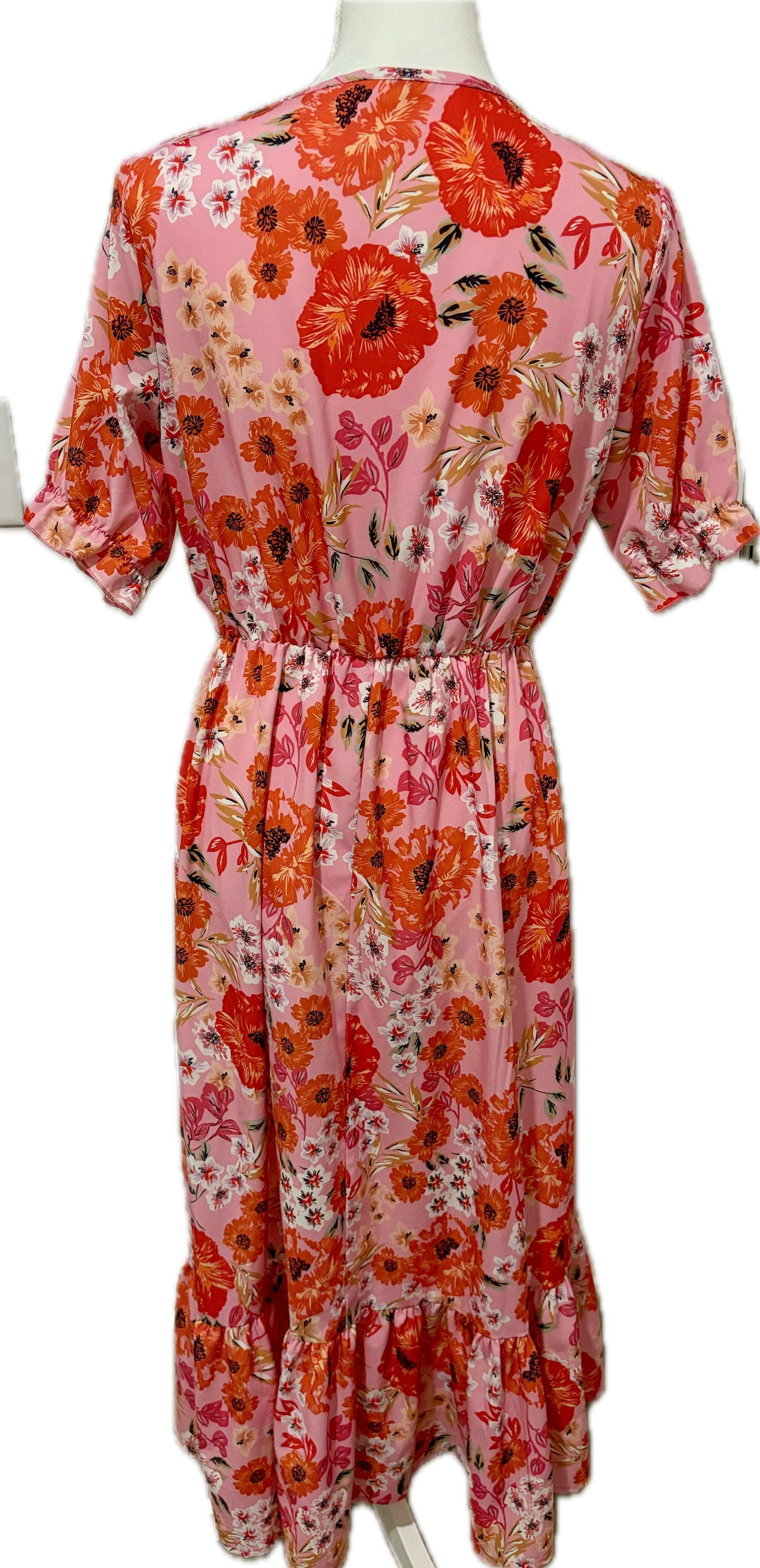 Floral Pink Prairie Dress