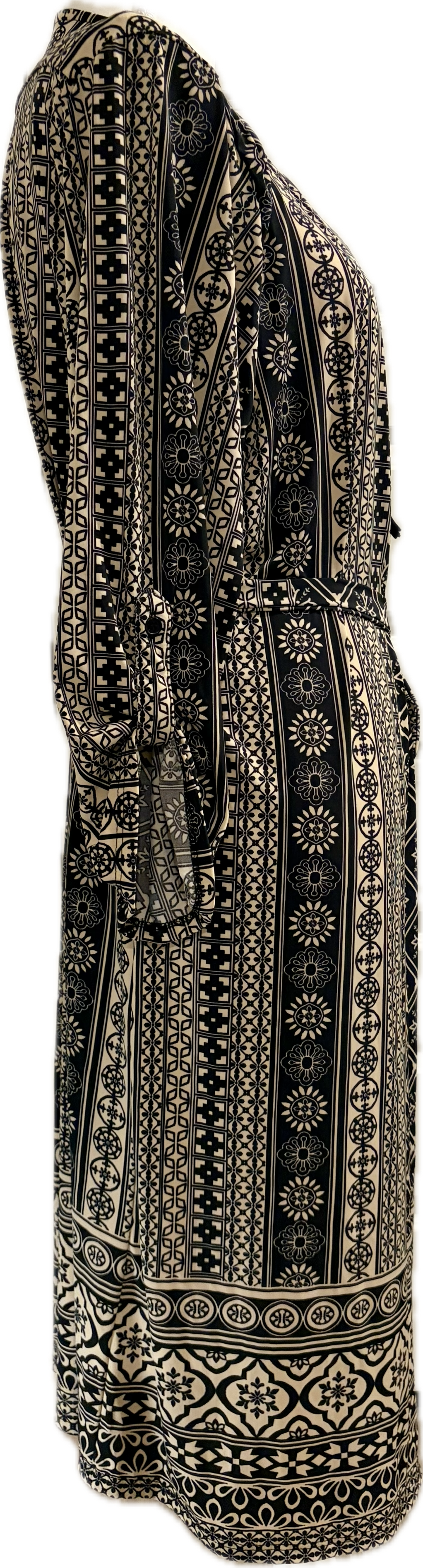 Tacera Print Plus Curve Shirt Dress