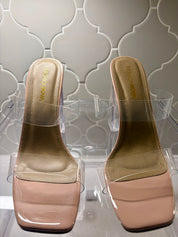 Fashion Nova Clear Block Heels