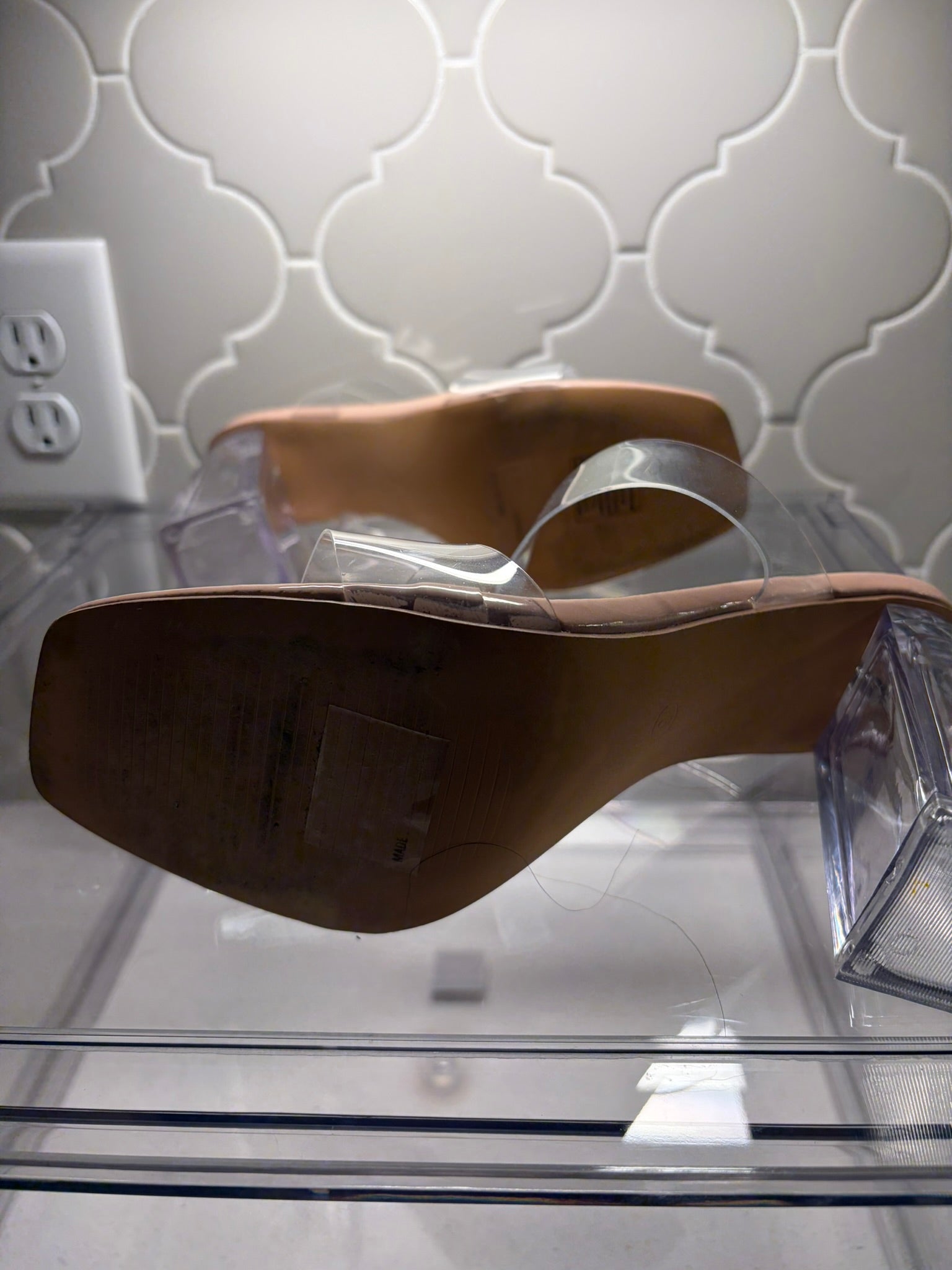 Fashion Nova Clear Block Heels