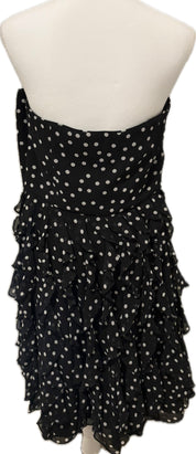White House Black Market Strapless Ruffle Dress