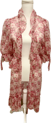 Sheer Floral Shimmer Robe