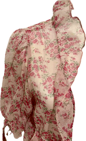 Sheer Floral Shimmer Robe