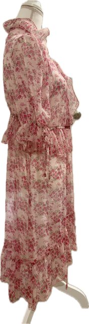Sheer Floral Shimmer Robe