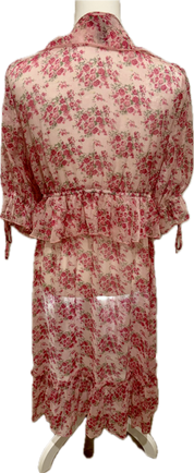 Sheer Floral Shimmer Robe