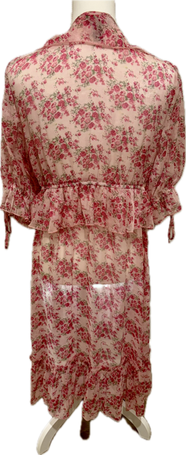Sheer Floral Shimmer Robe