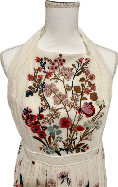 Floral Embroidered Anthropologie Dress