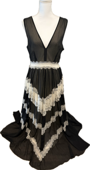 Venus Chiffon & Lace Maxi Dress