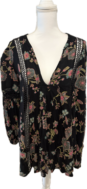 Free People Floral Print Mini Dress