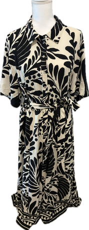 H&M Button Front Floral Print Dress