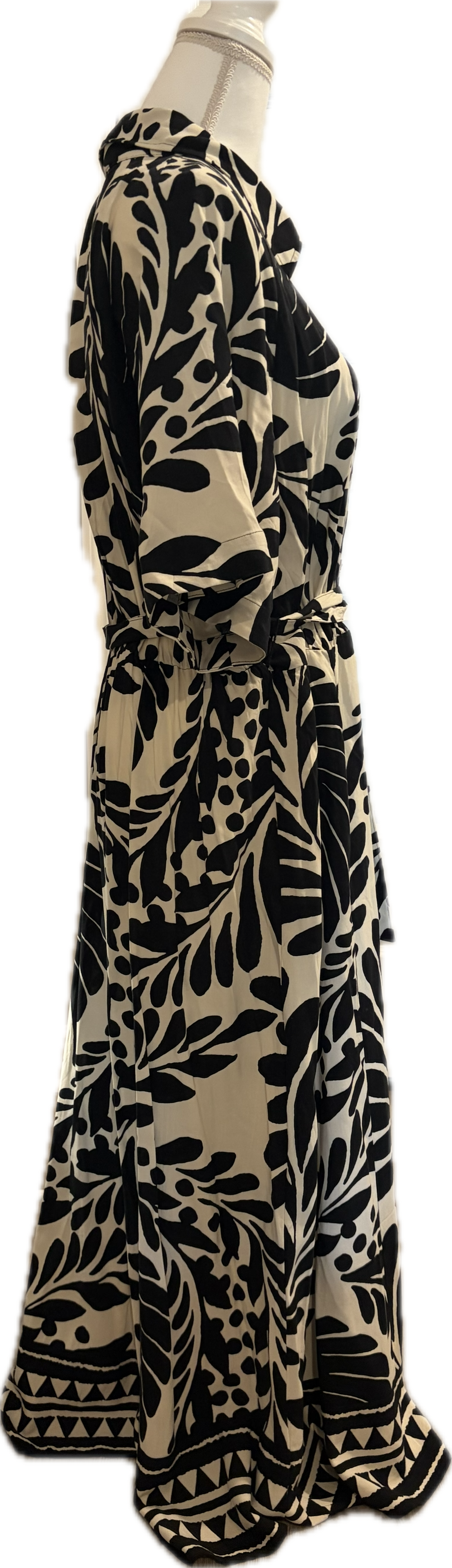 H&M Button Front Floral Print Dress