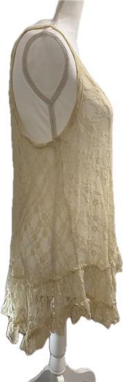Free People Lace Flutter Top