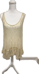 Free People Lace Flutter Top