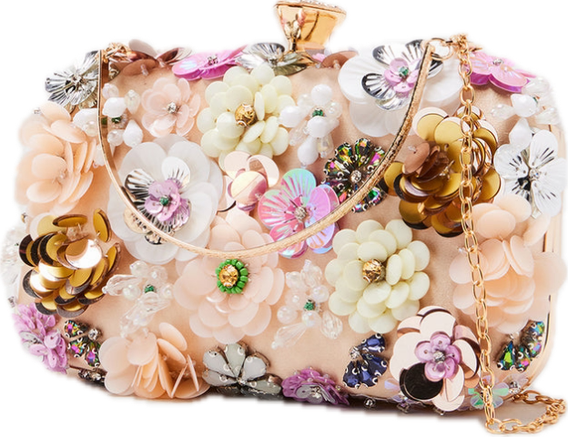 With Love Floral 3D Keepsake Clutch