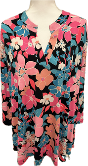 Dear Scarlett Floral Flowing Curve Top