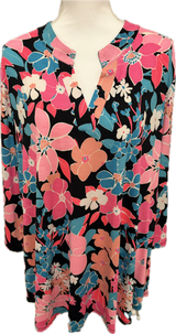 Dear Scarlett Floral Flowing Curve Top