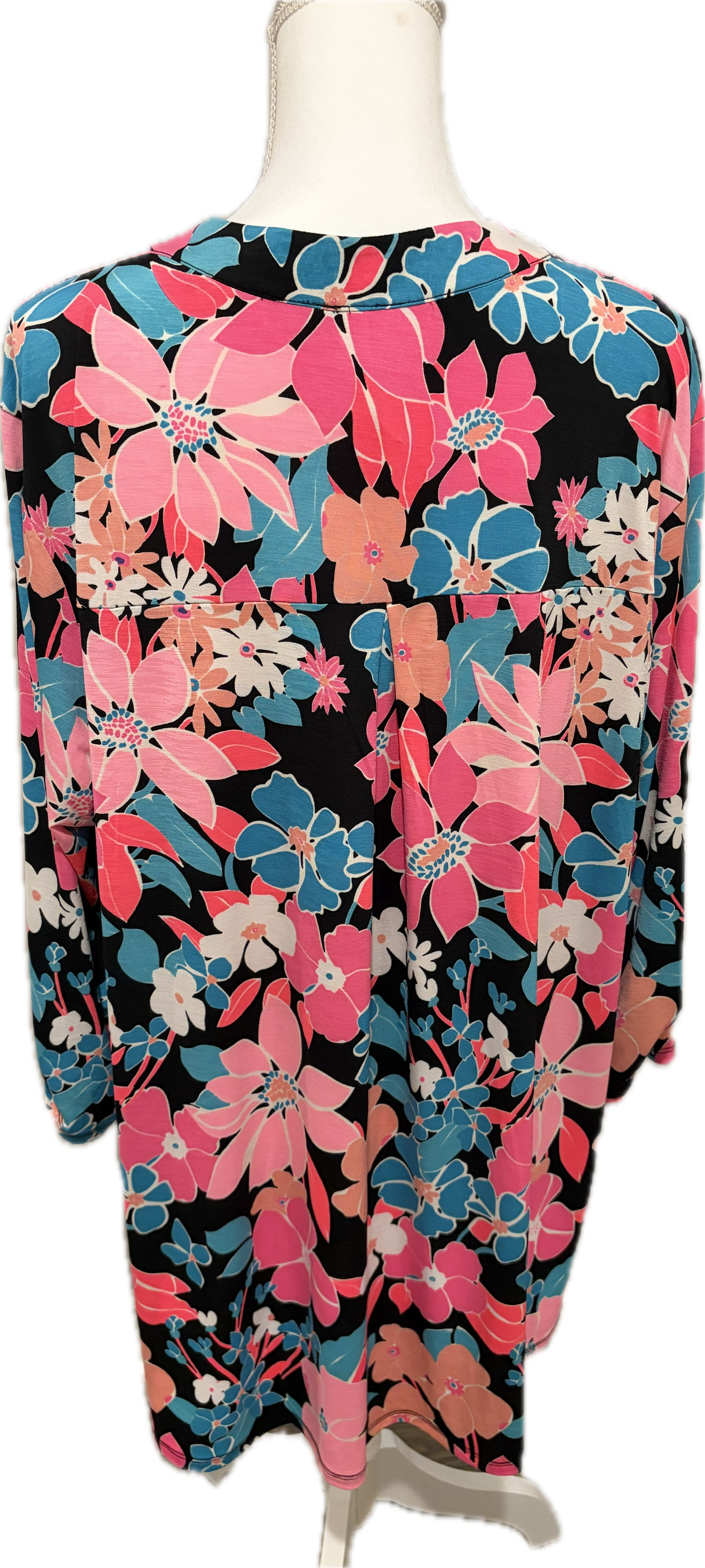 Dear Scarlett Floral Flowing Curve Top