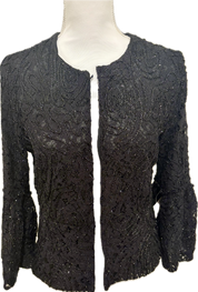 Zara Bell Sleeve Mesh Sequin Jacket