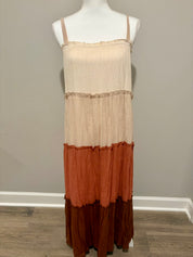Boho Color Block Dress