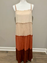 Boho Color Block Dress