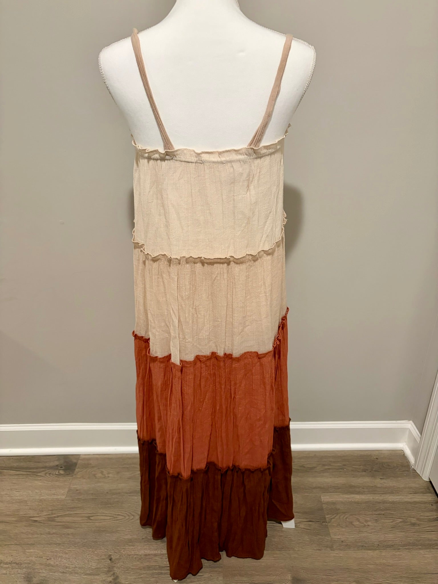 Boho Color Block Dress