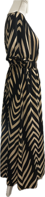 Printed V Neck Dress