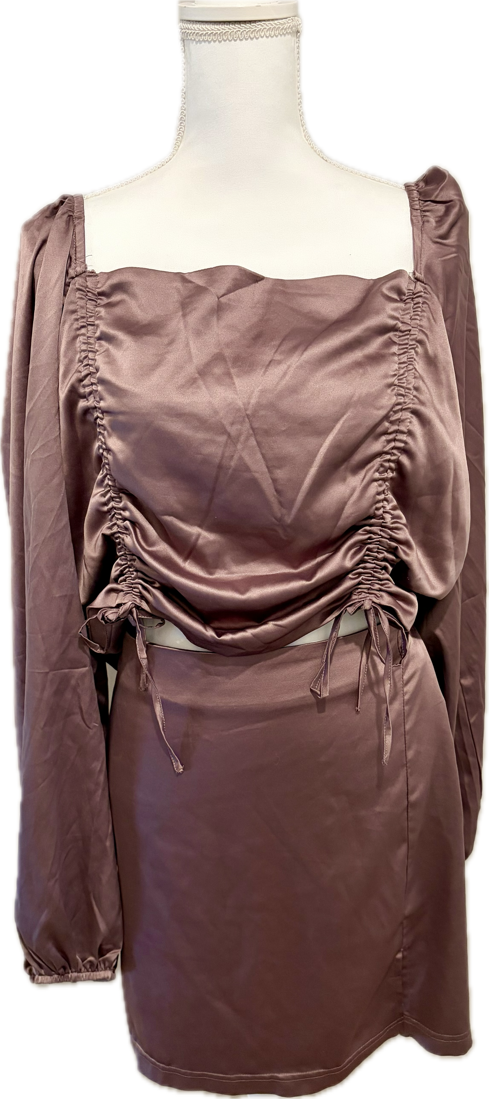 Plus Curve 2pc Skirt Set