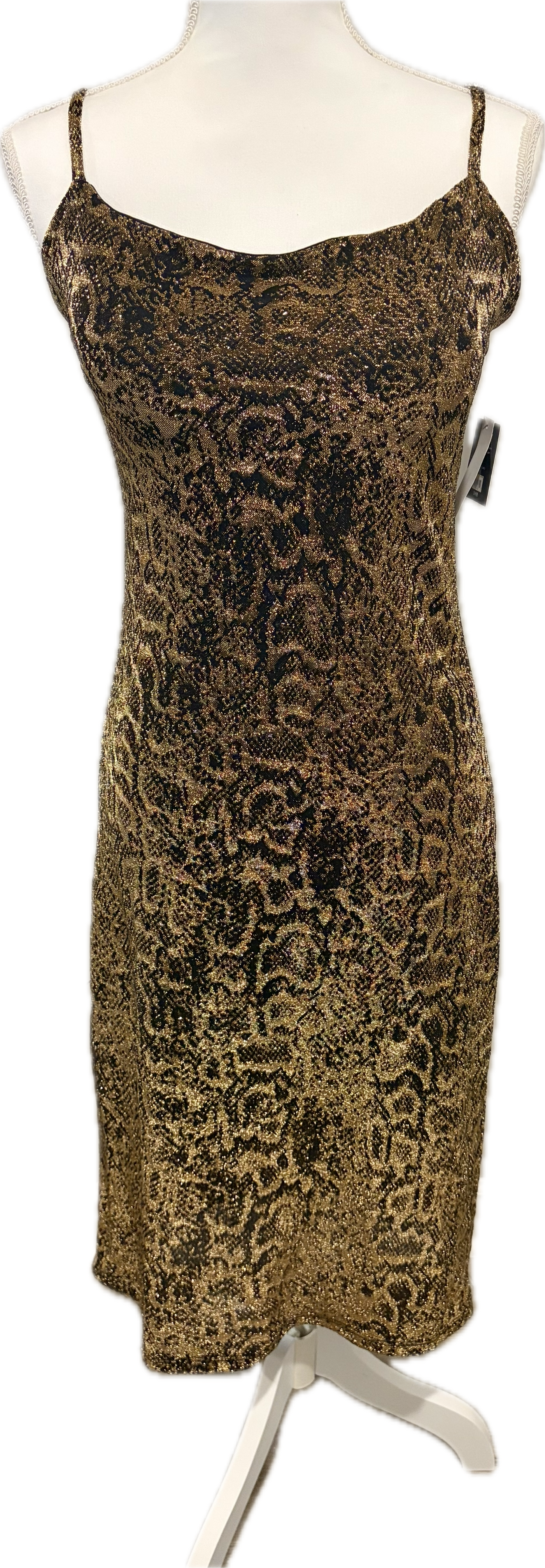 Lurex Leopard Print Dress