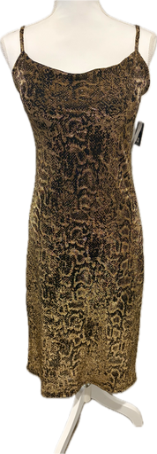Lurex Leopard Print Dress