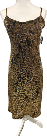 Lurex Leopard Print Dress