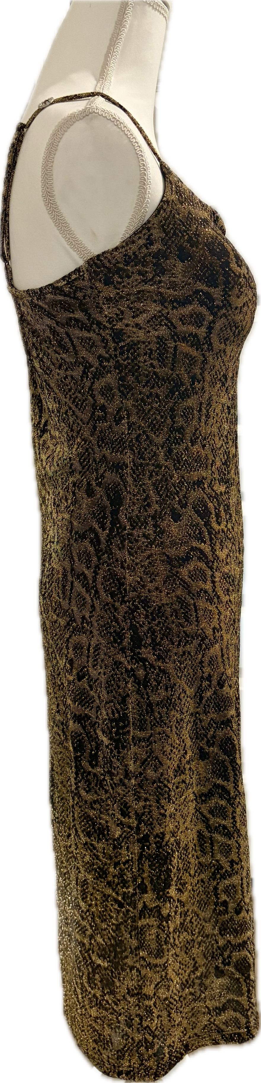 Lurex Leopard Print Dress