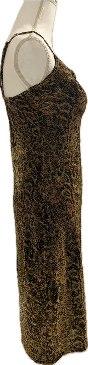 Lurex Leopard Print Dress