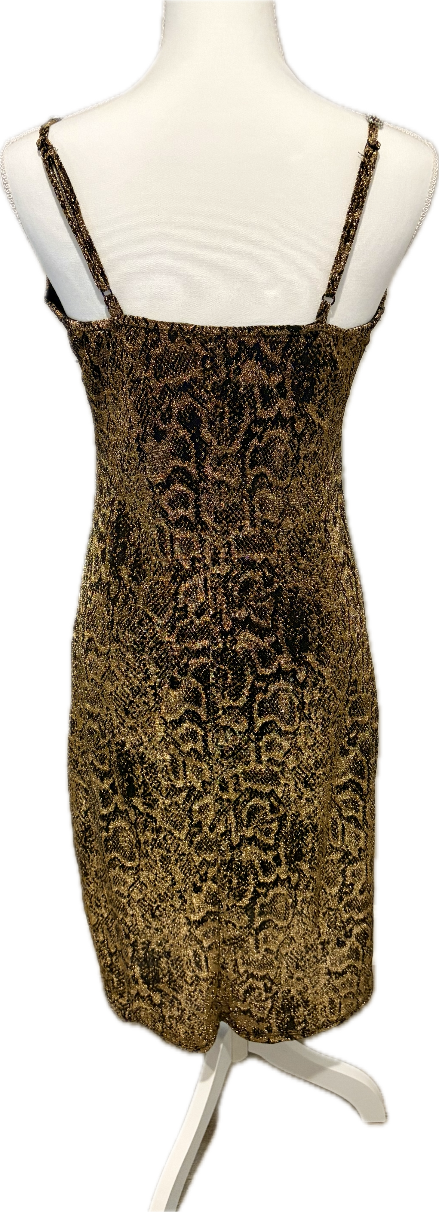 Lurex Leopard Print Dress