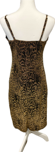 Lurex Leopard Print Dress