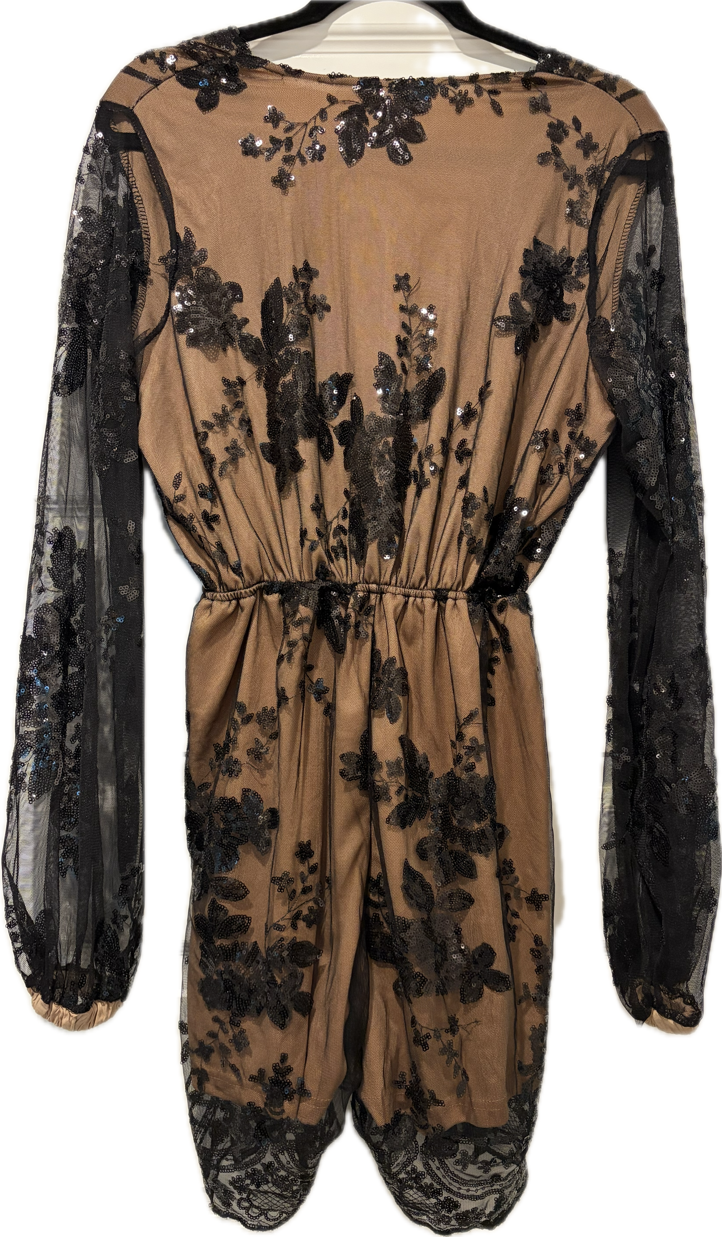 Mesh & Sequin Romper
