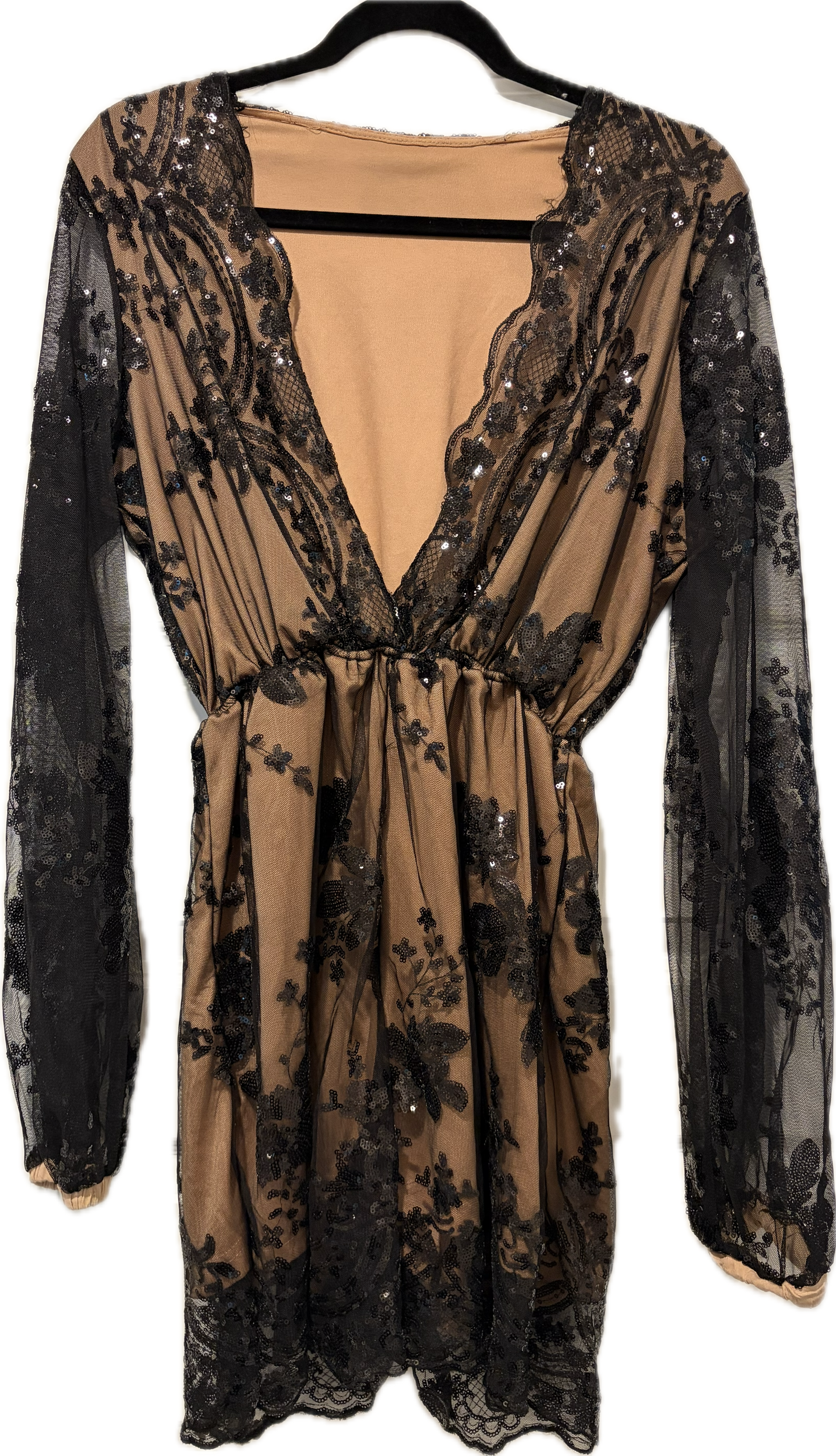 Mesh & Sequin Romper