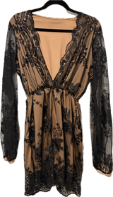 Mesh & Sequin Romper