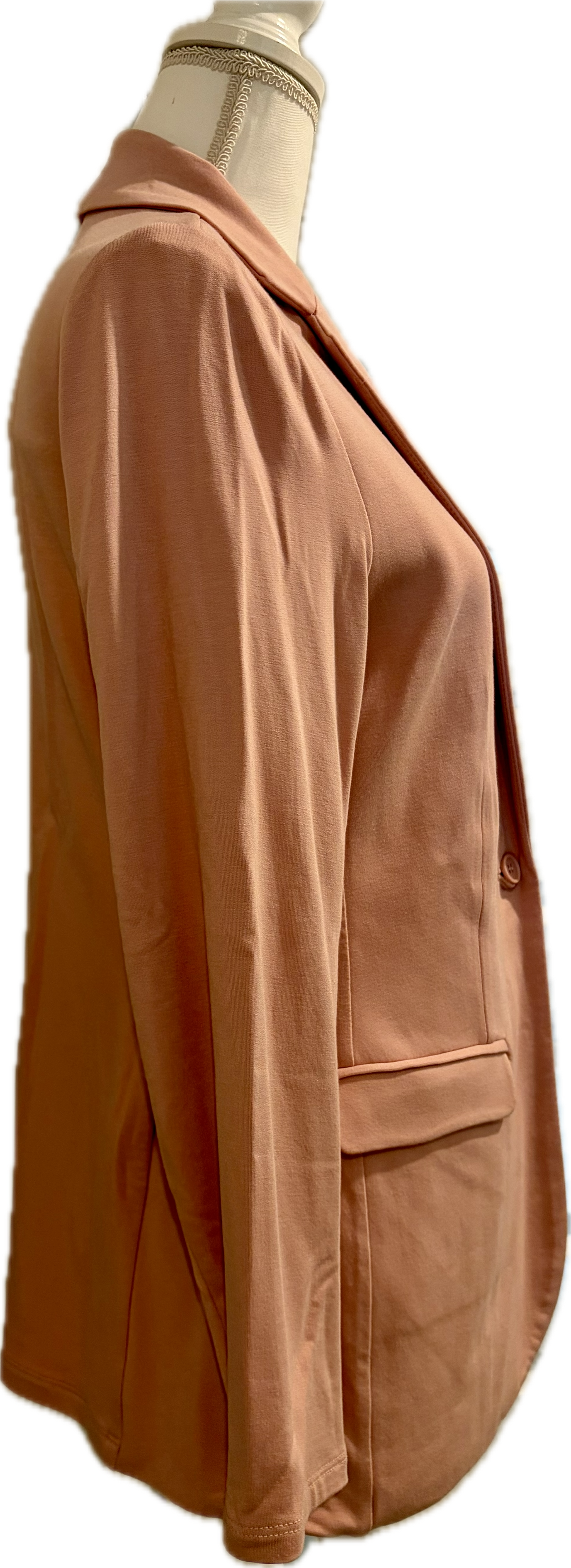 Philosophy Blush Pink Single Button Blazer