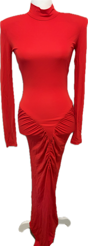 Matte Jersey Stretch Long Dress