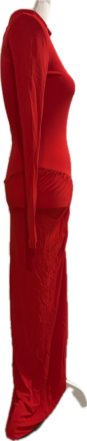Matte Jersey Stretch Long Dress