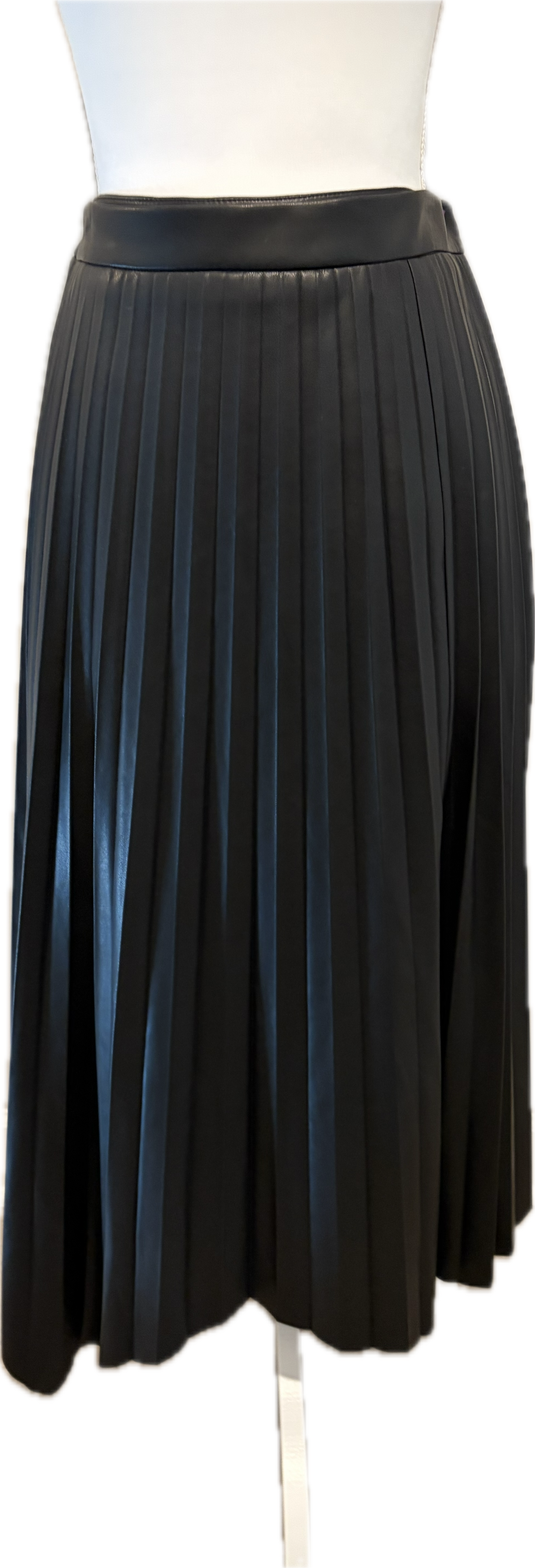 Eli Tahari Faux Plus Curve Leather Skirt