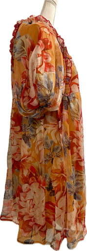 Organza  Entro Ruffle Neck Mini Dress