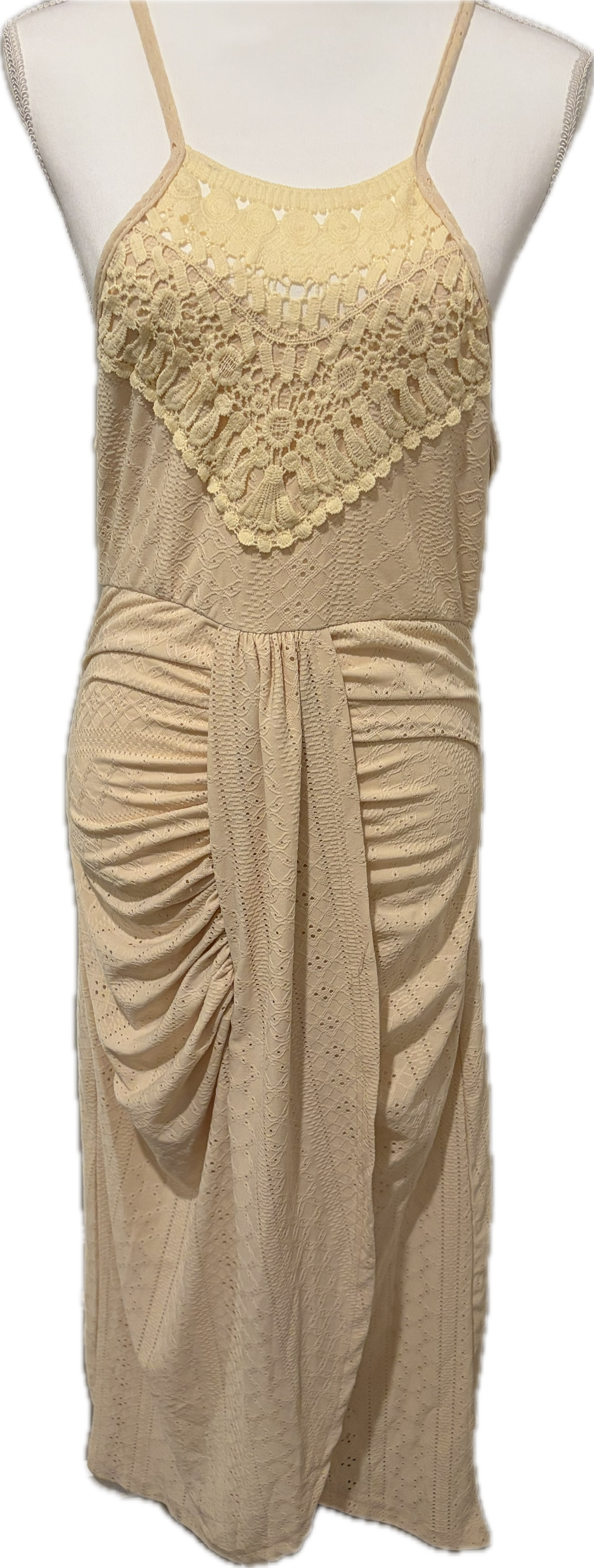 Boho Chic Crochet Bib Dress